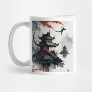 Dragon's Flight Over Pagoda Hill Mug